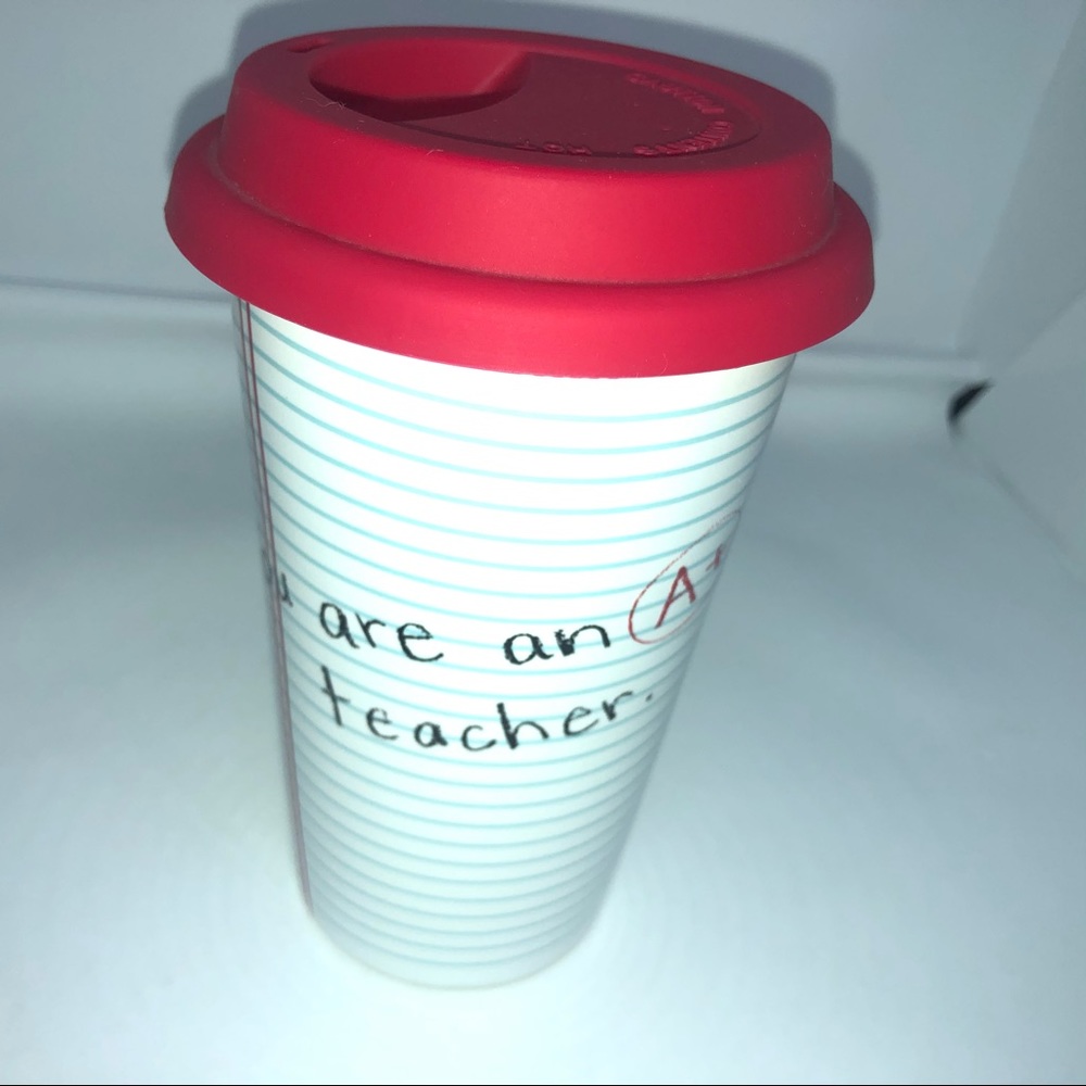 Sonoma‎ Ceramic Coffee Mug A+ Teacher with Lid